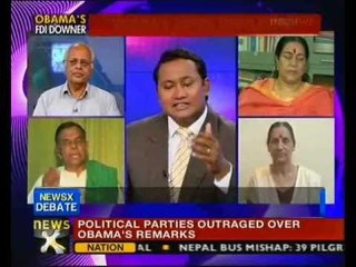 NewsX@9: Obama's FDI remark draws criticism from UPA, Opposition