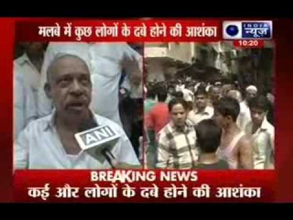 Building collapses in North Delhi