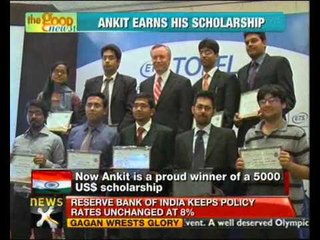 Good News: Delhi boy Ankit wins TOEFL scholarship - NewsX