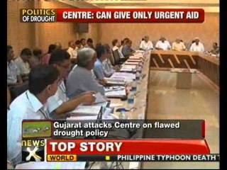 Modi govt attacks Centre on flawed drought policy - NewsX