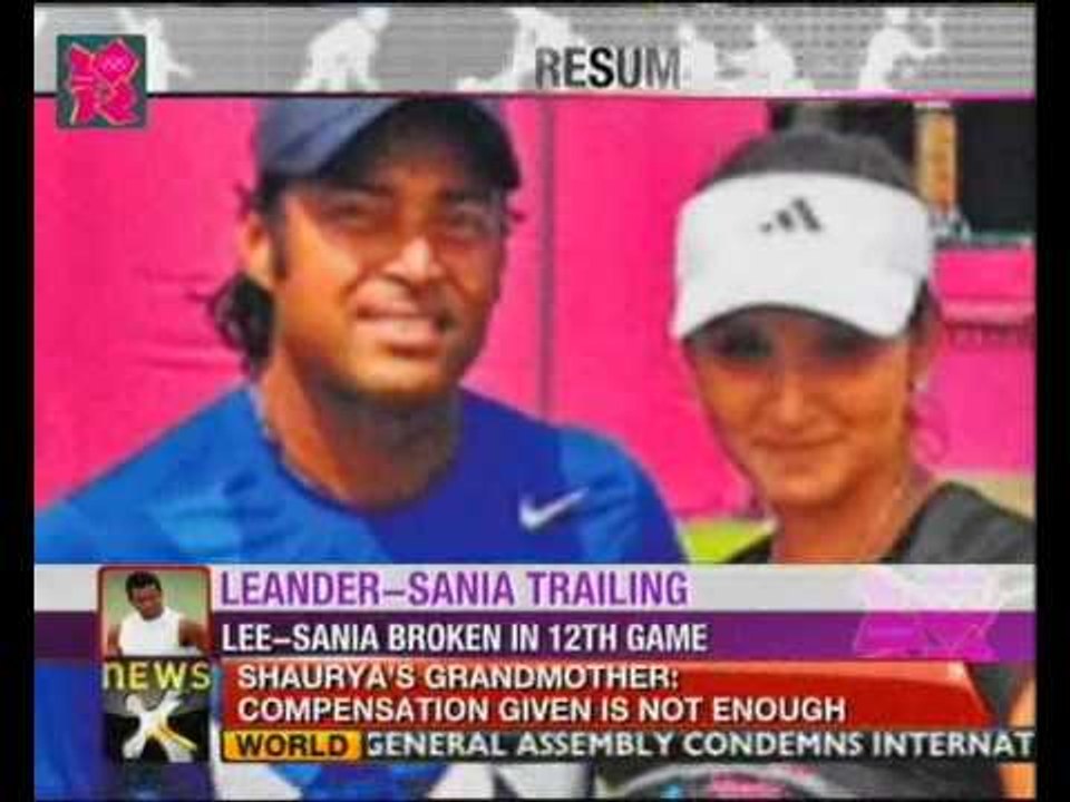 India @ Olympics: Leander Paes-Sania Mirza mixed doubles match postponed - NewsX