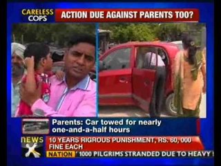 Car towed away with 2-yr-old kid inside - NewsX