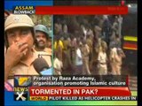 Azad Maidan: Protest against Assam riots turns violent, 2 killed - NewsX