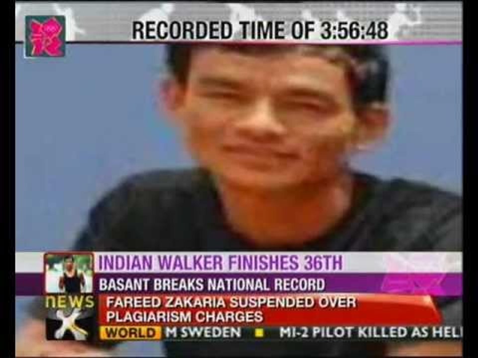 Olympics 2012: Basanta Bahadur Rana sets national record in 50km walk - NewsX