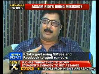 NewsX@9: Northeast people flee Bangalore fearing communal violence - NewsX