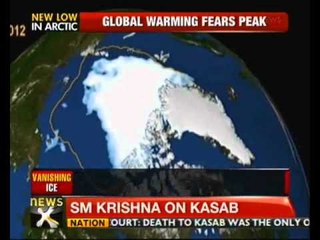 Arctic sea ice shrinks to record low - NewsX