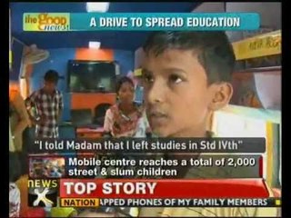 Good news: School on wheels for Delhi slum children - NewsX