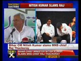 Nitish Kumar slams Raj Thackeray for anti-Bihari jibe - NewsX