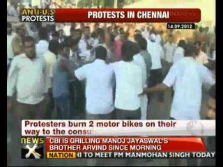 Chennai: Fresh violence at US consulate over anti-Islam film -- NewsX