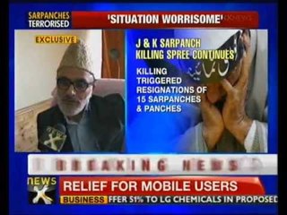 J&K minister condemns sarpanch killing - NewsX
