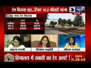 Beech Bahas: Immediate increase in rail fare in Modi's government.