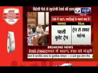 Cabinet approves FDI cap raised to 100% for railways