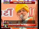 Poll war: Congress cheated people, says Narendra Modi - NewsX