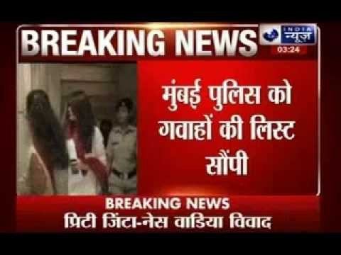 Ness Wadia hands over a list of witnesses to Mumbai police