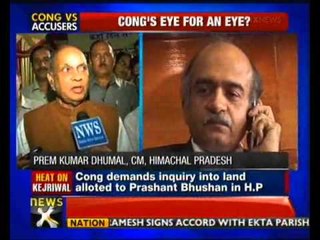 Congress targets Prashant Bhushan over land deal in Himachal Pradesh -- NewsX