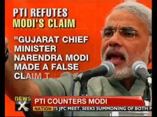 PTI refutes Narendra Modi's statement - NewsX