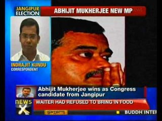 Abhijit Mukherjee wins Jangipur LS seat - NewsX