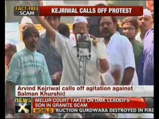 Kejriwal ends stir, to start fresh campaign against Khurshid - NewsX