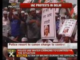 IAC protests outside Haryana CM's residence - NewsX
