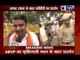 Members of the Akhil Bharatiya Vidya Parishad (ABVP) protested in front of UPSC office