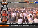 Bal Thackeray's last journey: People keep pouring in - NewsX