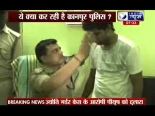 Piyush being praised by CEO of UP police in Kanpur