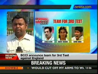 Kolkata Test: Dinda recalled, Yadav dropped - NewsX