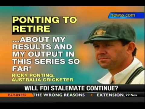 Ponting to retire from Test cricket after Perth Test - NewsX