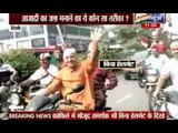 AAP leader Manish Sisodia violets traffic rules