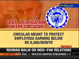 Govt to review over EPF circular - NewsX