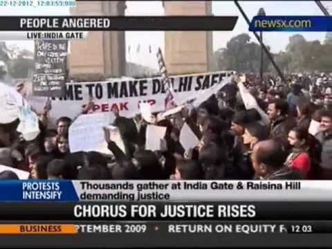 Delhi gangrape: Massive protests at India Gate - NewsX