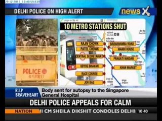 Gangrape victim's death: Lockdown in central Delhi - NewsX