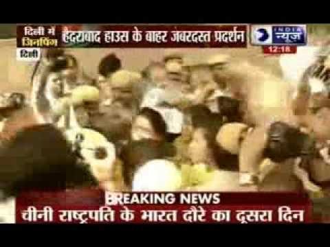 Delhi: Tibetans stage fresh protest against Xi's visit at Hyderabad