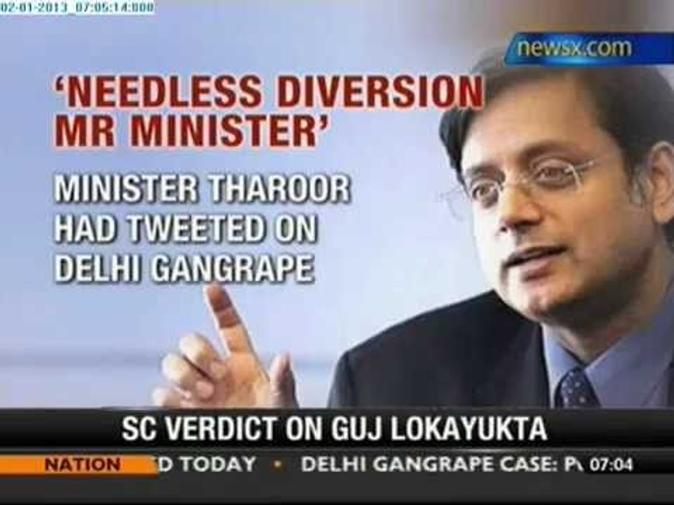 Delhi gangrape: Tharoor's suggestion is needless diversion, says BJP - NewsX