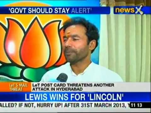 Hyderabad blasts: Andhra state BJP chief gets LeT's threat mail