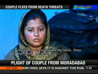 Couple faces threat to life for inter-caste marriage