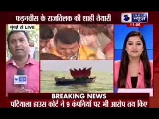 Giant lotuses on Arabian Sea, victory lap on rath: BJP's big fat Mumbai swearing-in ceremony