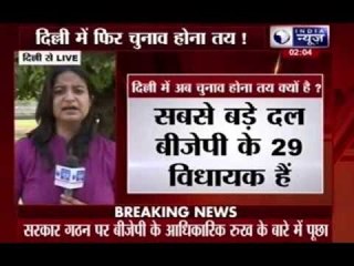 BJP may bat for fresh polls, L-G Jung meets parties on govt formation