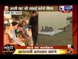 PM Narendra Modi offers prayers at Assi Ghat in Varanasi
