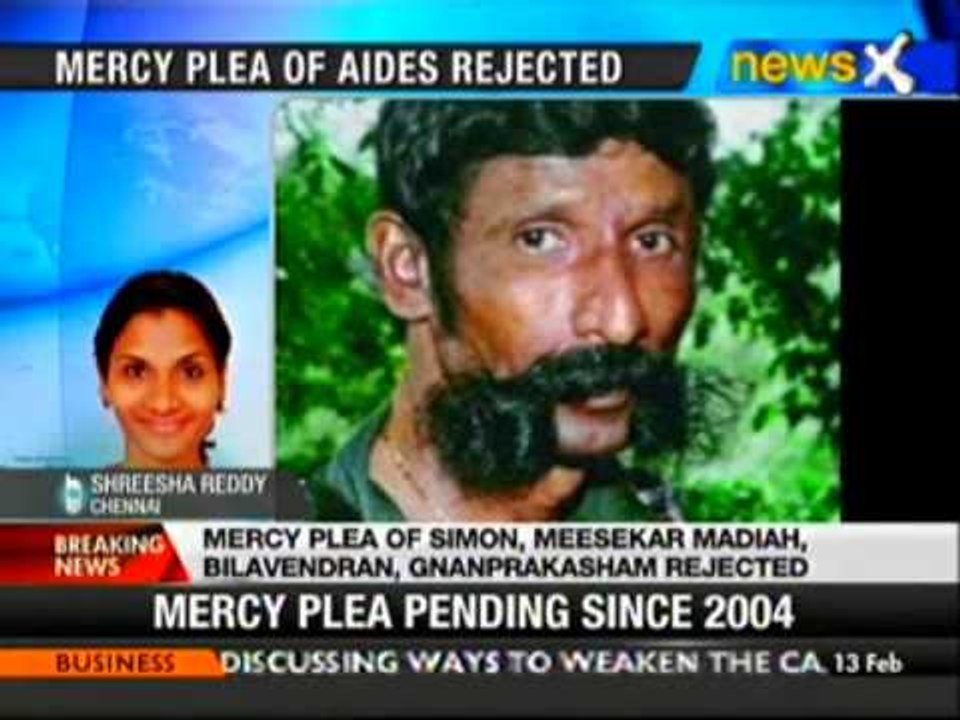 President rejects mercy pleas of Veerappan aides