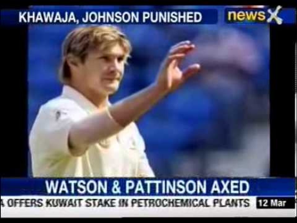 Aussies axe Watson, 3 others for failing to make presentations
