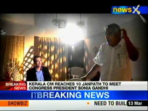 Italian Marine case: Kerala CM reaches Delhi to meet Sonia
