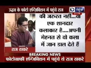 Raj Thackeray visits Uddhav Thackeray’s photo exhibition
