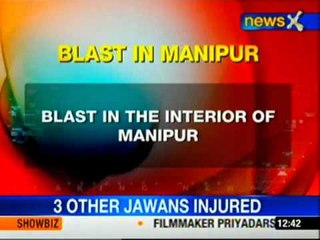 One jawan injured in bomb blast in interior Manipur