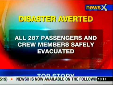 Thai airways tyre explodes while landing