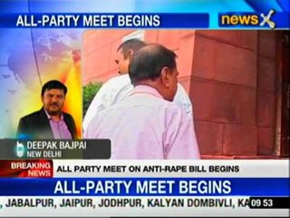 All-party meet on anti-rape bill begins