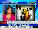 Congress divided over Parliament resolution on Lanka