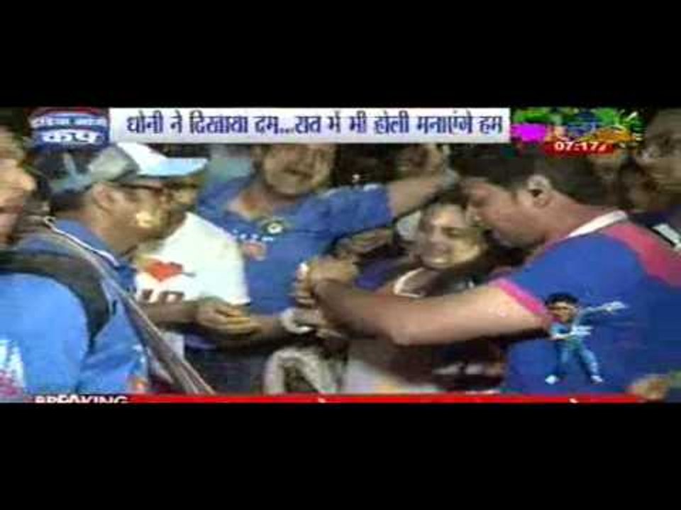 MS Dhoni leads India to 4 wicket win against West Indies in ICC world cup