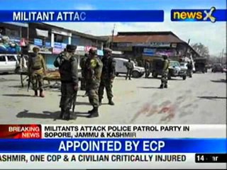 J&K: Militant attack in Sopore, 2 people injured