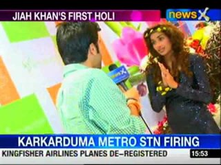Jiah Khan to celebrate her first Holi with flowers